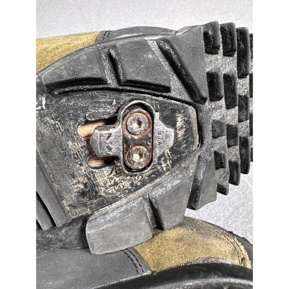 Vintage Performance Mountain Bike Shoes Mens 10 Suede SPD Clipless 90s Retro - Picture 7 of 12